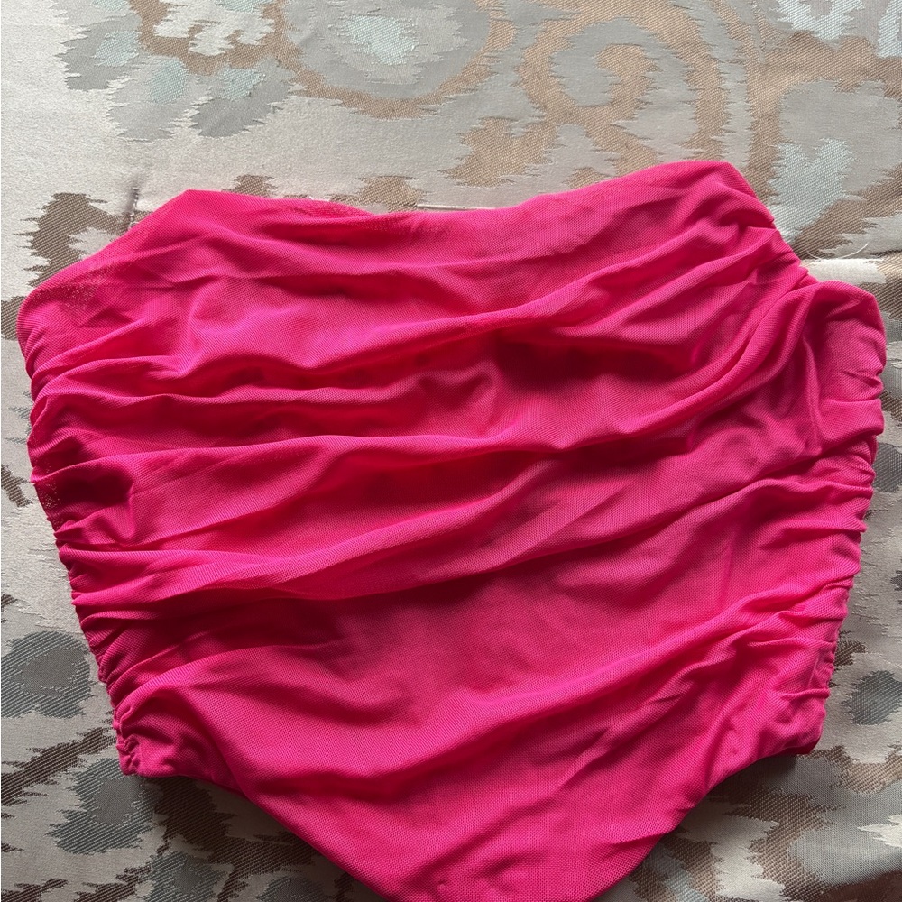Elegant Pink Women's Corset Top